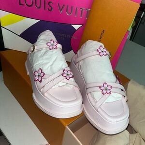 Louis Vuitton Murakami Maya Sandals. Cherry Blossom NWT